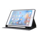 For iPad mini 5 / 4 / 3 / 2 / 1 Electric Pressed Texture Horizontal Flip Leather Case with Holder & Pen Slot(Charcoal Gray) - 6