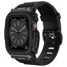 Interstellar Integrated Watch Case with Band For Apple Watch Series 8&7 45mm / SE 2&6&SE&5&4 44mm / 3&2&1 42mm(Black) - 1