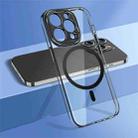 For iPhone 14 Pro wlons Crystal Clear Fine Hole MagSafe Phone Case(Black) - 1