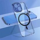 For iPhone 14 wlons Crystal Clear Fine Hole MagSafe Phone Case(Sierra Blue) - 1