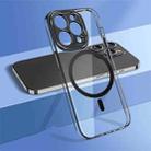 For iPhone 13 Pro Max wlons Crystal Clear Fine Hole MagSafe Phone Case(Black) - 1