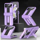 For Samsung Galaxy Z Flip4 GKK Magnetic Fold Shockproof Protective Phone Case(Purple) - 1