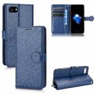 For iPhone SE 2022 / SE 2020 / 7 / 8 Honeycomb Dot Texture Leather Phone Case(Blue) - 1