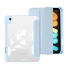 For iPad 10th Gen 10.9 2022 Acrylic 3-folding Leather Tablet Case(Light Blue) - 1