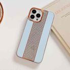 For iPhone 14 Pro Electroplating Diamond Protective Phone Case(Sierra Blue) - 1