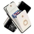 For Samsung Galaxy S20 Ultra Ring Holder RFID Card Slot Phone Case(Beige) - 1