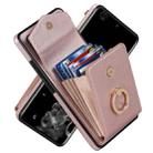 For Samsung Galaxy S20 Ultra Ring Holder RFID Card Slot Phone Case(Rose Gold) - 1