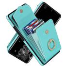 For Samsung Galaxy S20 Ultra Ring Holder RFID Card Slot Phone Case(Mint Green) - 1