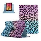 For 8 inch Colored Drawing Leather Tablet Case(Leopard Print) - 1