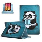 For 8 inch Colored Drawing Leather Tablet Case(Panda) - 1