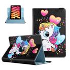 For 10 inch Colored Drawing Leather Tablet Case(Cute Horse) - 1