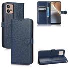 For Motorola Moto G32 Honeycomb Dot Texture Leather Phone Case(Blue) - 1