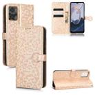 For Motorola Moto E22 4G / E22i 4G Honeycomb Dot Texture Leather Phone Case(Gold) - 1