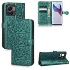 For Motorola Moto Edge 30 Ultra / Moto X30 Pro Honeycomb Dot Texture Leather Phone Case(Green) - 1