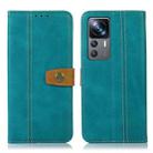 For Xiaomi 12T / 12T Pro / Redmi K50 Ultra Stitching Thread Calf Texture Leather Phone Case(Light Green) - 1
