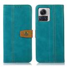 For Motorola Edge 30 Ultra 5G / Moto X30 Pro 5G Stitching Thread Calf Texture Leather Phone Case(Light Green) - 1