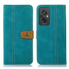 For Xiaomi Redmi 11 Prime 4G Stitching Thread Calf Texture Leather Phone Case(Light Green) - 1