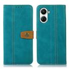 For Huawei nova 10 SE 4G Stitching Thread Calf Texture Leather Phone Case(Light Green) - 1