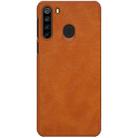 For Galaxy A21 NILLKIN QIN Series Crazy Horse Texture Horizontal Flip Leather Case With Card Slot(Brown) - 1