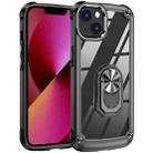 For iPhone 11 TPU + PC Lens Protection Phone Case with Ring Holder(Black) - 1