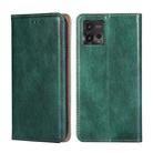 For Motorola Moto G72 4G Gloss Oil Solid Color Magnetic Leather Phone Case(Green) - 1