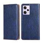 For Xiaomi Redmi Note 12 Pro 5G China Gloss Oil Solid Color Magnetic Leather Phone Case(Blue) - 1