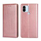 For Xiaomi Redmi A1+ 4G Gloss Oil Solid Color Magnetic Leather Phone Case(Rose Gold) - 1