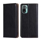 For Xiaomi Poco M5s 4G/Redmi Note 11 SE India Gloss Oil Solid Color Magnetic Leather Phone Case(Black) - 1