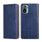 For Xiaomi Poco M5s 4G/Redmi Note 11 SE India Gloss Oil Solid Color Magnetic Leather Phone Case(Blue) - 1