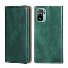 For Xiaomi Poco M5s 4G/Redmi Note 11 SE India Gloss Oil Solid Color Magnetic Leather Phone Case(Green) - 1