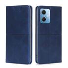 For Xiaomi Redmi Note 12 China Cow Texture Magnetic Leather Phone Case(Blue) - 1