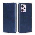 For Xiaomi Redmi Note 12 Pro 5G China Cow Texture Magnetic Leather Phone Case(Blue) - 1