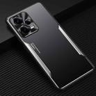 For Xiaomi Redmi Note 12 Pro+ China Blade Series TPU + Titanium Alloy Phone Case(Black Silver) - 1