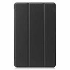 For Huawei Honor V6 / MatePad 10.4 inch Universal Caster Pattern Horizontal Flip Tablet PC Protective Leather Case with Tri-fold Bracket & Sleep Function(Black) - 2