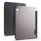 For iPad 10th Gen 10.9 2022 Four-corner Airbag Shockproof Three-fold Tablet Leather Case(Black) - 1
