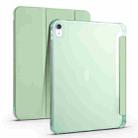 For iPad 10th Gen 10.9 2022 Four-corner Airbag Shockproof Three-fold Tablet Leather Case(Matcha Green) - 1