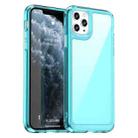 For iPhone 11 Pro Max Candy Series TPU Phone Case(Transparent Blue) - 1