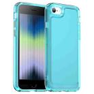 For iPhone SE 2022 / SE 2020 / 8 / 7 Candy Series TPU Phone Case(Transparent Blue) - 1