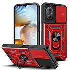 For Xiaomi Poco M4 5G Sliding Camshield Phone Case(Red) - 1