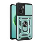 For Xiaomi Redmi 10 5G Sliding Camera Design TPU + PC Phone Case(Dark Green) - 1