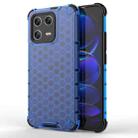 For Xiaomi 13 Shockproof Honeycomb PC + TPU Phone Case(Blue) - 1