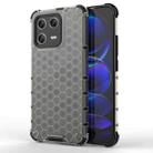 For Xiaomi 13 Shockproof Honeycomb PC + TPU Phone Case(Black) - 1