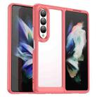 For Samsung Galaxy Z Fold3 5G Colorful Series Acrylic + TPU Phone Case(Red) - 1