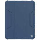 For iPad 10th Gen 10.9 2022 NILLKIN Bumper Pro Leather Tablet Case with Pen Slot & Sleep / Wake-up Function(Blue) - 1