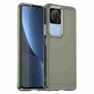 For Xiaomi Redmi K40S Candy Series TPU Phone Case(Transparent Grey) - 1