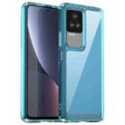 For Xiaomi Redmi K50 Candy Series TPU Phone Case(Transparent Blue) - 1