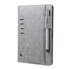 For iPad 10.2 CMai2 Tmall Kaka Litchi Texture Horizontal Flip Leather Case with Holder & Card Slot & Photo Frame & Pen Slot(Grey) - 1