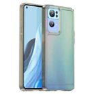 For OPPO Reno7 Pro Candy Series TPU Phone Case(Transparent Grey) - 1