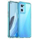 For OPPO Reno7 Global Candy Series TPU Phone Case(Transparent Blue) - 1