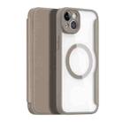 For iPhone 14 Plus DUX DUCIS Skin X Pro Series Magsafe PC + TPU Phone Leather Case(Beige) - 1